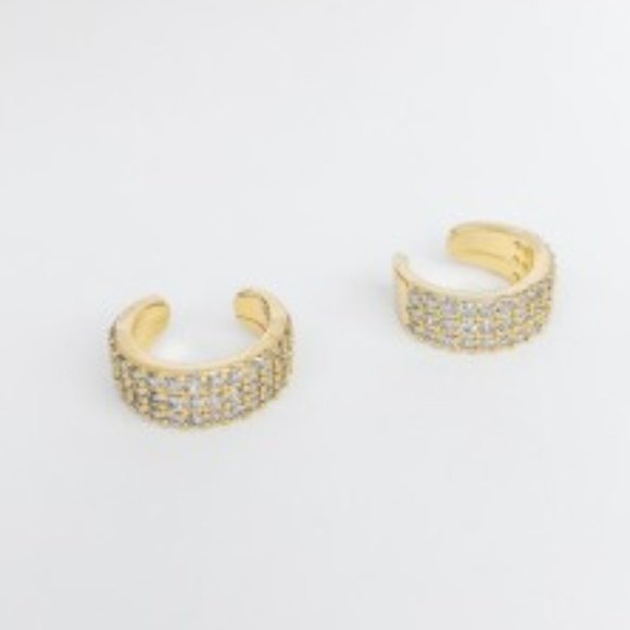 SueSue Jewelry - NEW Pave CZ Diamonds Ear Cuff Earrings